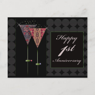 Carte Postale Salutations - Joyeux 1er anniversaire