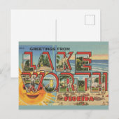 Carte Postale Salutations Lake Worth Floride (Devant / Derrière)