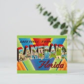 Carte Postale Salutations Lakeland Floride (Debout devant)