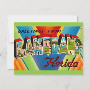 Carte Postale Salutations Lakeland Floride