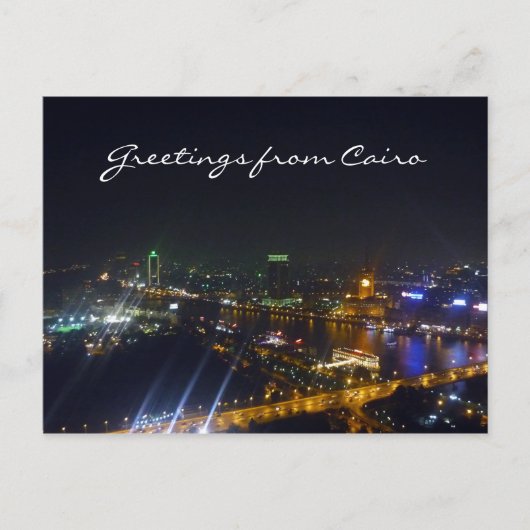 Carte Postale salutations légères cairo (Devant)