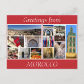 Carte Postale salutations maroc (Devant)