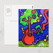 Carte Postale Salutations musicales par piliero (Devant / Derrière)