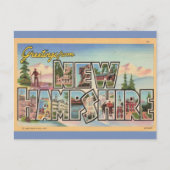 Carte Postale Salutations New Hampshire (Devant)