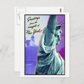 Carte Postale Salutations NYC (Devant / Derrière)