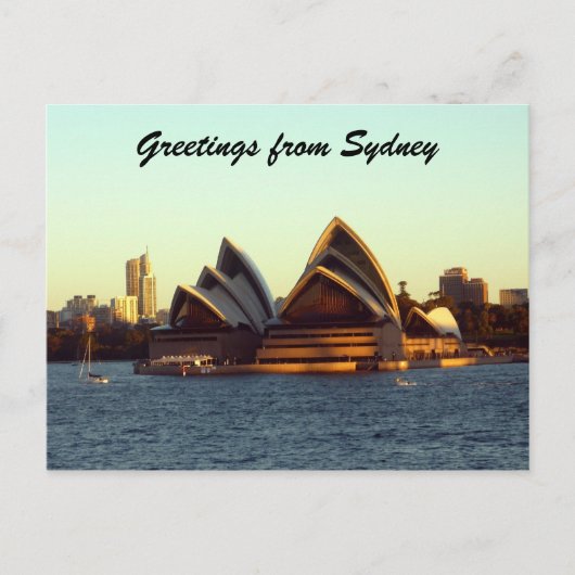 Carte Postale salutations opéra de sydney (Devant)