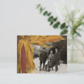 Carte postale Salutations Photo Thanksgiving (Debout devant)