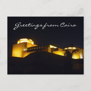 Carte Postale salutations pour la soirée de l'opéra du Caire