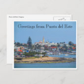 Carte Postale salutations punta del este (Devant / Derrière)