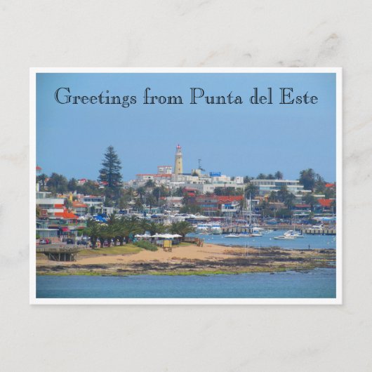 Carte Postale salutations punta del este (Devant)