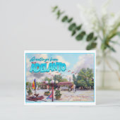 Carte Postale Salutations Rétro d'Adelanto (Debout devant)