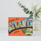 Carte Postale Salutations rétro d'Atlanta  (Debout devant)