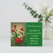 Carte Postale Salutations, Roses d'Amour_ (Debout devant)