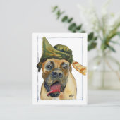 Carte Postale Salutations Sherwood Boxer (Debout devant)