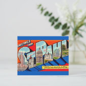 Carte Postale Salutations St Paul MN (Debout devant)