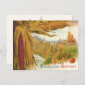 Carte postale Salutations Thanksgiving (Devant / Derrière)