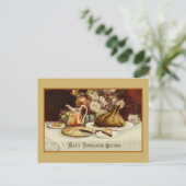 Carte Postale Salutations Thanksgiving Vintages (Debout devant)