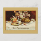 Carte Postale Salutations Thanksgiving Vintages (Devant)