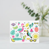 Carte Postale Salutations tropicales (Debout devant)