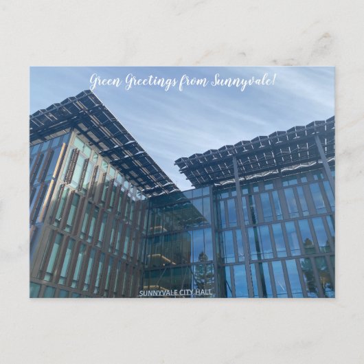 Carte Postale Salutations vertes de Sunnyvale ! (Devant)