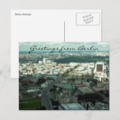 Carte Postale salutations ville de berlin (Devant / Derrière)