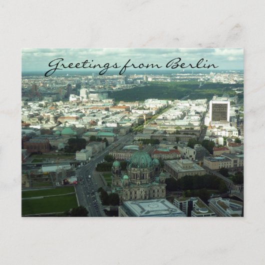 Carte Postale salutations ville de berlin (Devant)