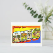 Carte Postale Salutations Vintage de l'Ohio (Debout devant)