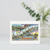 Carte Postale Salutations Vintage de Manhattan, Kansas (Debout devant)