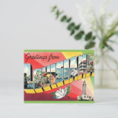 Carte Postale Salutations Vintage Louisiane  (Debout devant)