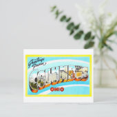 Carte Postale Salutations vintages de Columbus, Ohio (Debout devant)
