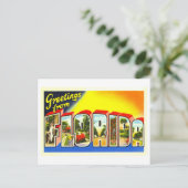 Carte Postale Salutations vintages de Floride (Debout devant)