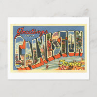 Salutations vintages de Galveston, Texas