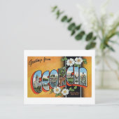 Carte Postale Salutations vintages de Géorgie (Debout devant)