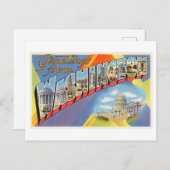 Carte Postale Salutations vintages de l'État de Washington (Devant / Derrière)