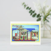 Carte Postale Salutations vintages de l'Ohio (Debout devant)