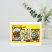 Carte Postale Salutations vintages de l'Ohio (Debout devant)