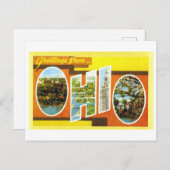 Carte Postale Salutations vintages de l'Ohio (Devant / Derrière)