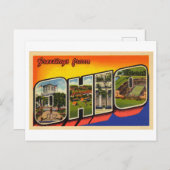 Carte Postale Salutations vintages de l'Ohio (Devant / Derrière)