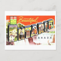 Salutations vintages de l'Ontario, Canada,