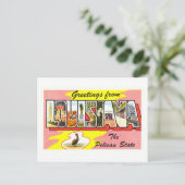 Carte Postale Salutations vintages de Louisiane (Debout devant)