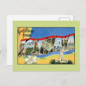 Carte Postale Salutations vintages de Louisiane (Devant / Derrière)