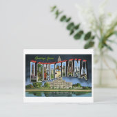 Carte Postale Salutations vintages de Louisiane (Debout devant)