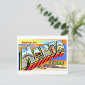 Carte Postale Salutations vintages de Marfa, Texas, (Debout devant)