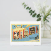 Carte Postale Salutations vintages de Miami, Floride (Debout devant)