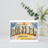 Carte Postale Salutations vintages de Midland, Texas (Debout devant)