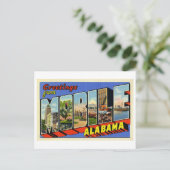 Carte Postale Salutations vintages de Mobile, Alabama (Debout devant)