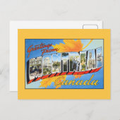 Carte Postale Salutations vintages de Montréal Canada (Devant / Derrière)