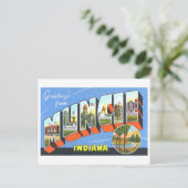Carte Postale Salutations vintages de Muncie, Indiana (Debout devant)