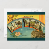 Carte Postale Salutations vintages de New York (Devant / Derrière)