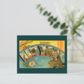 Carte Postale Salutations vintages de New York (Debout devant)